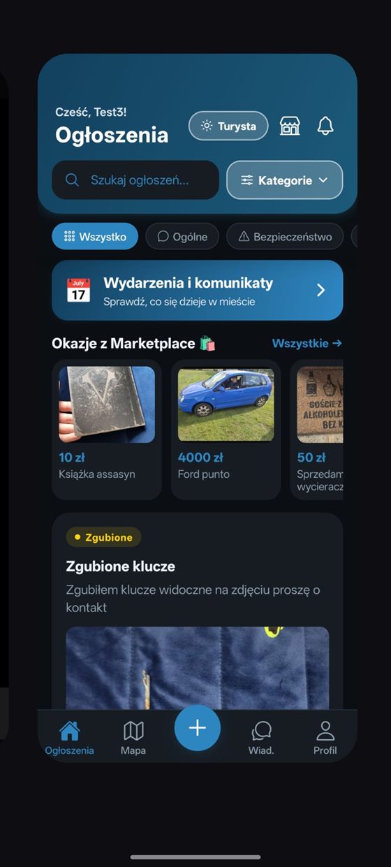 Aplikacja Stawa w trybie Mieszkańca: ogłoszenia i marketplace